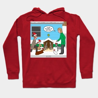 Christmas Nativity Decorating Gone Too Far! Hoodie